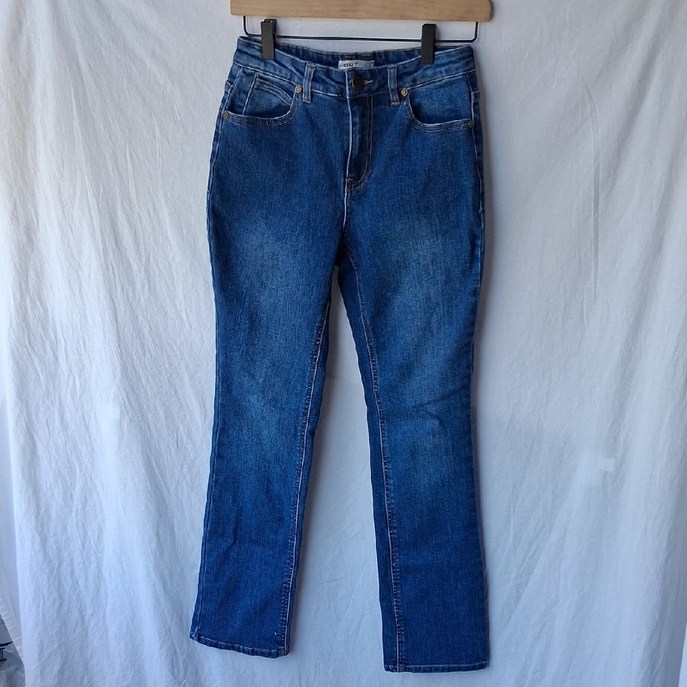 Oat New York Women's Straight Leg Blue Jeans - Picture 4 of 14